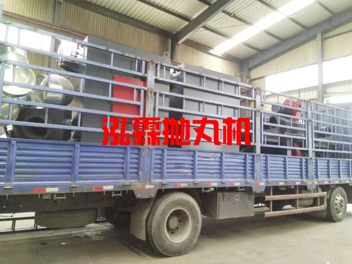 圆棒抛丸除锈机发货现场 圆棒抛丸除锈机发货现场