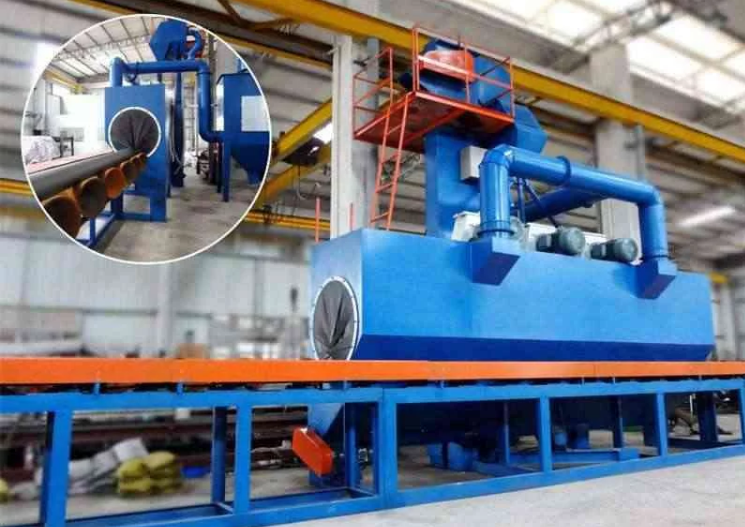 钢管抛丸机案例图 钢管抛丸机案例图